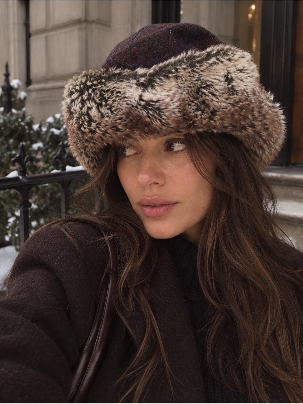 Harris Tweed Ainsworth Faux Fur Winter Hat One Size